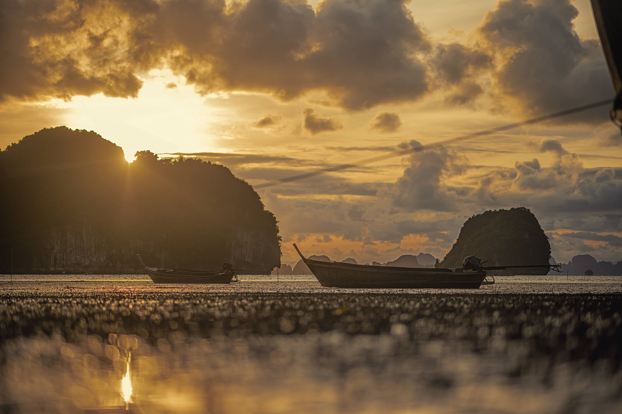 Long tail boat Ao Talen Krabi