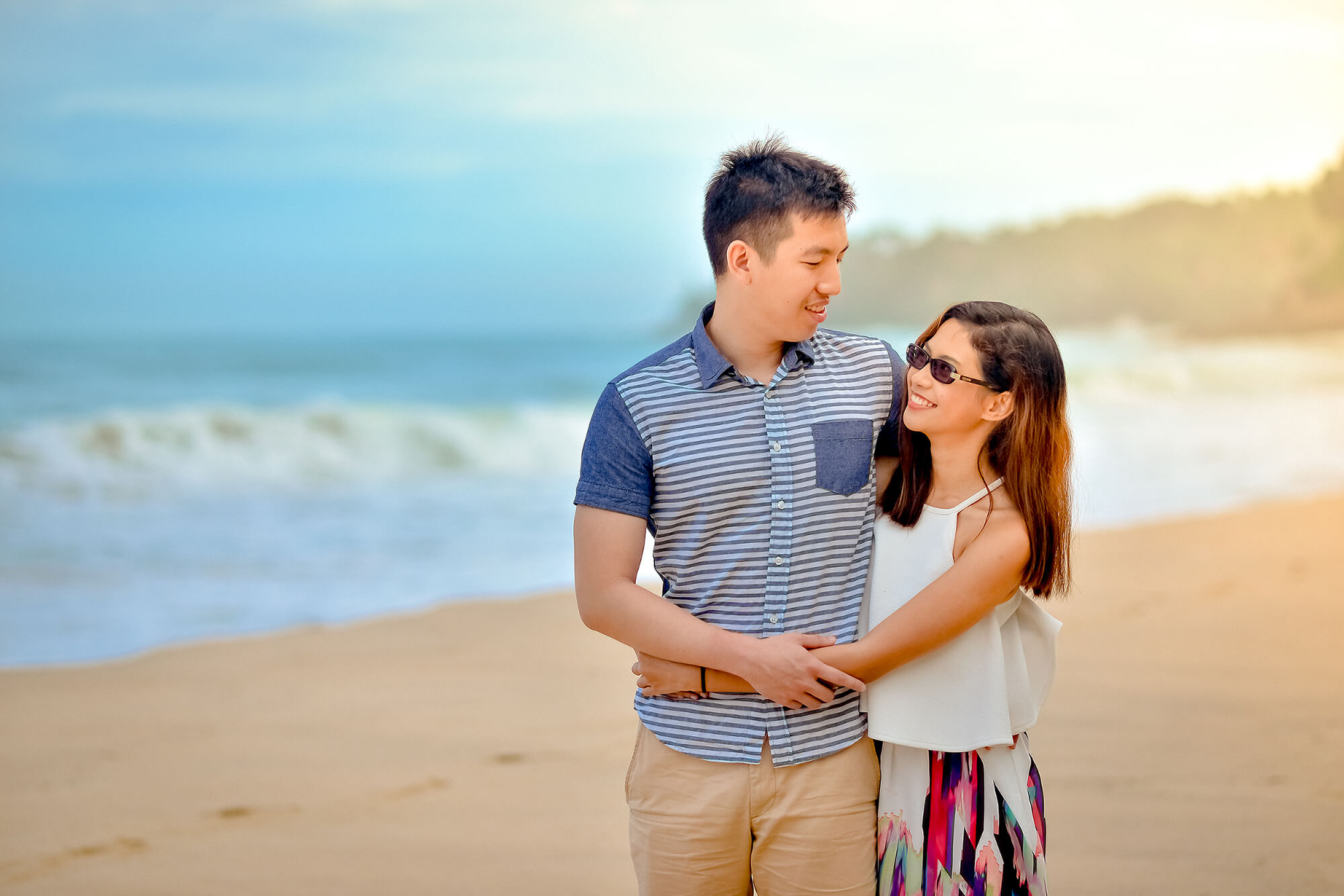 Maria & Bryan Beach Engagement Photoshoot