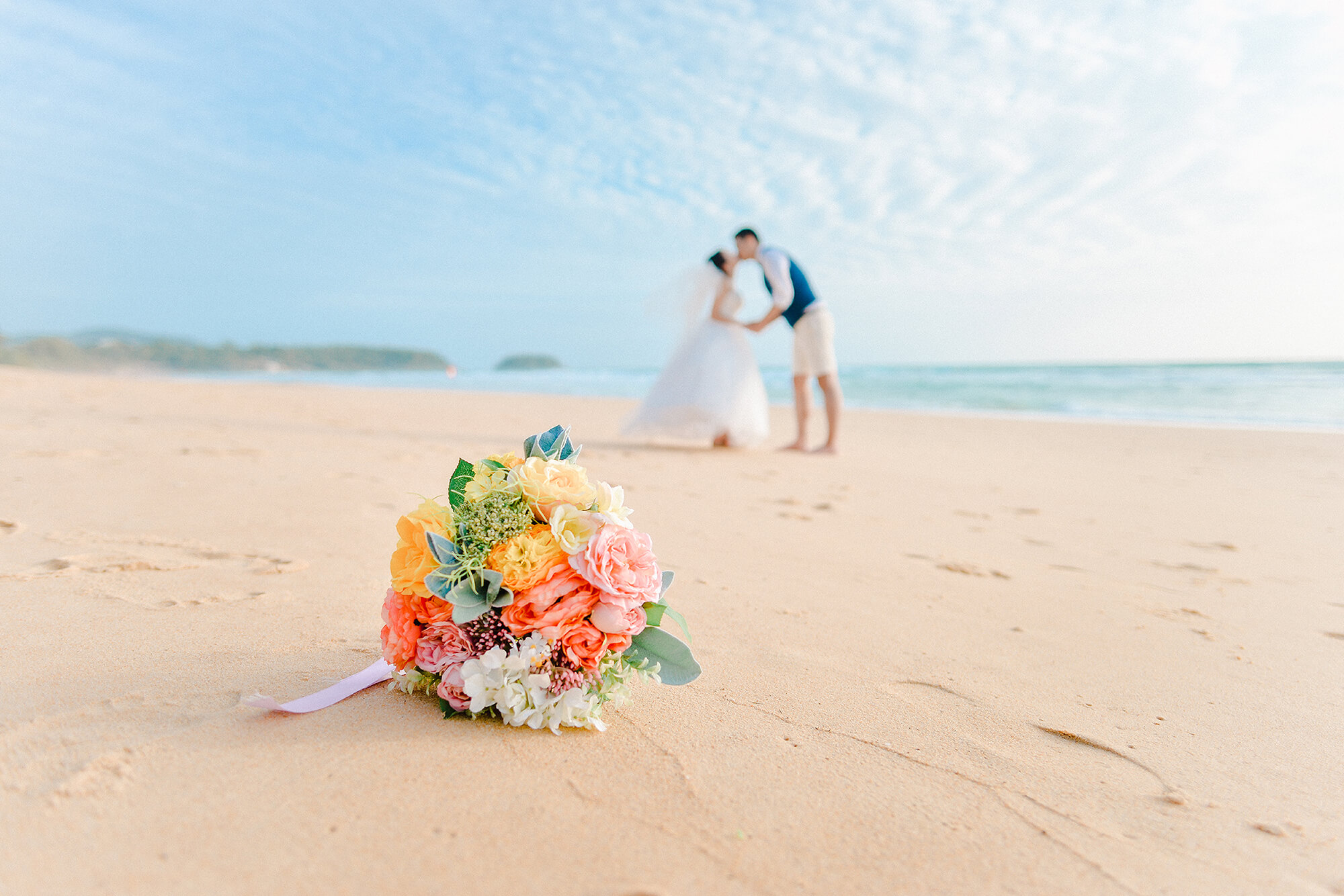 Japanese Phuket Beach Wedding Photographer