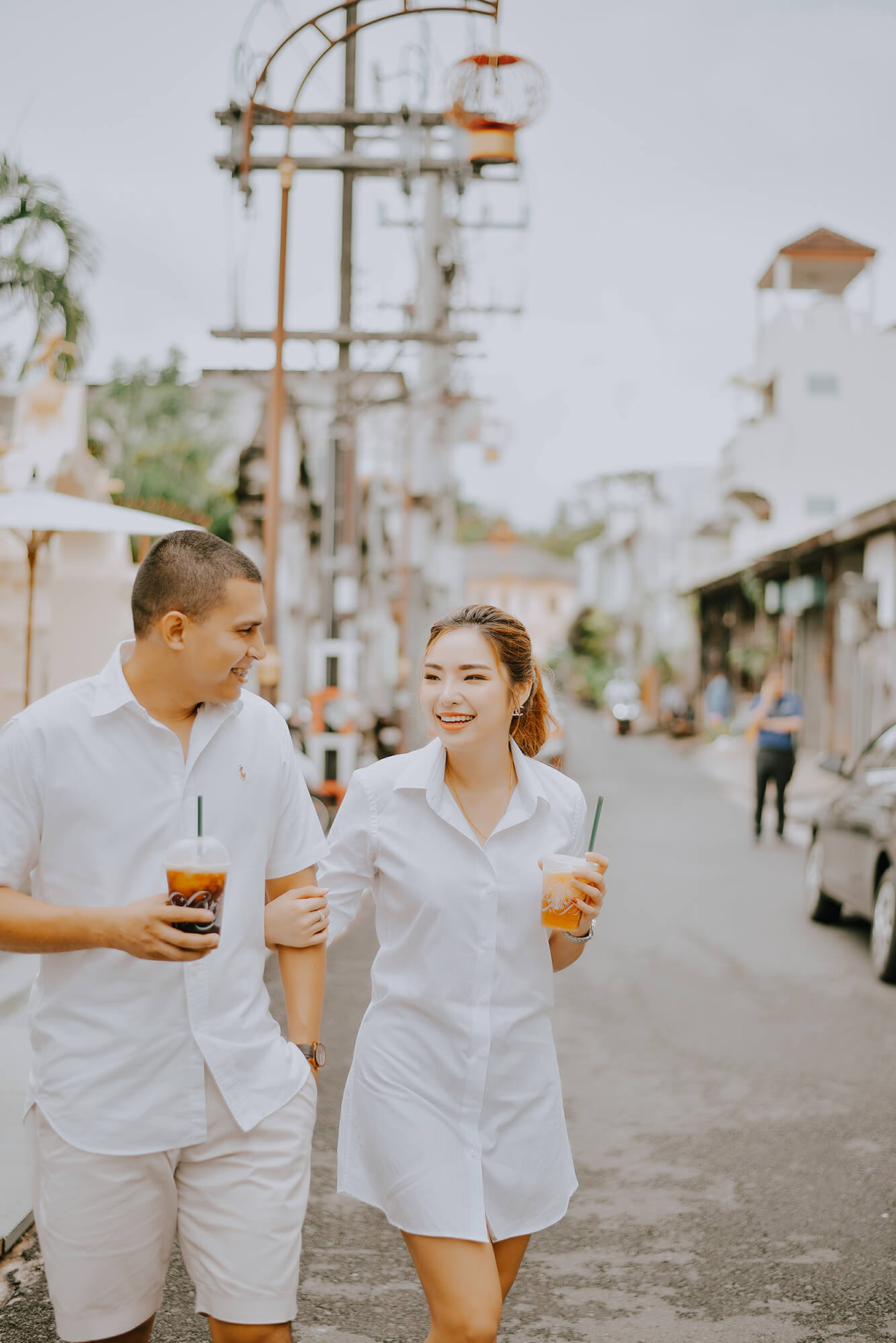 Phuket old town couple street photoshoot