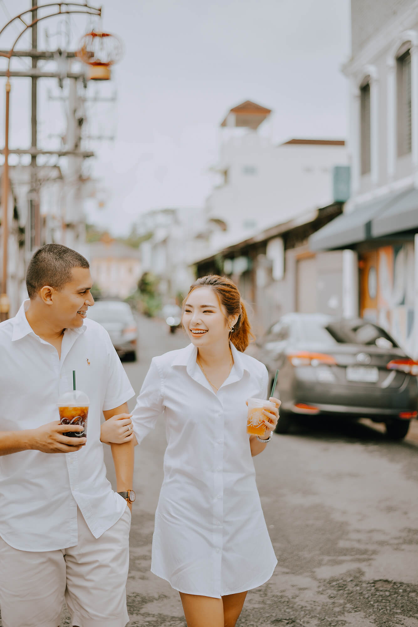 Phuket old town couple street photoshoot