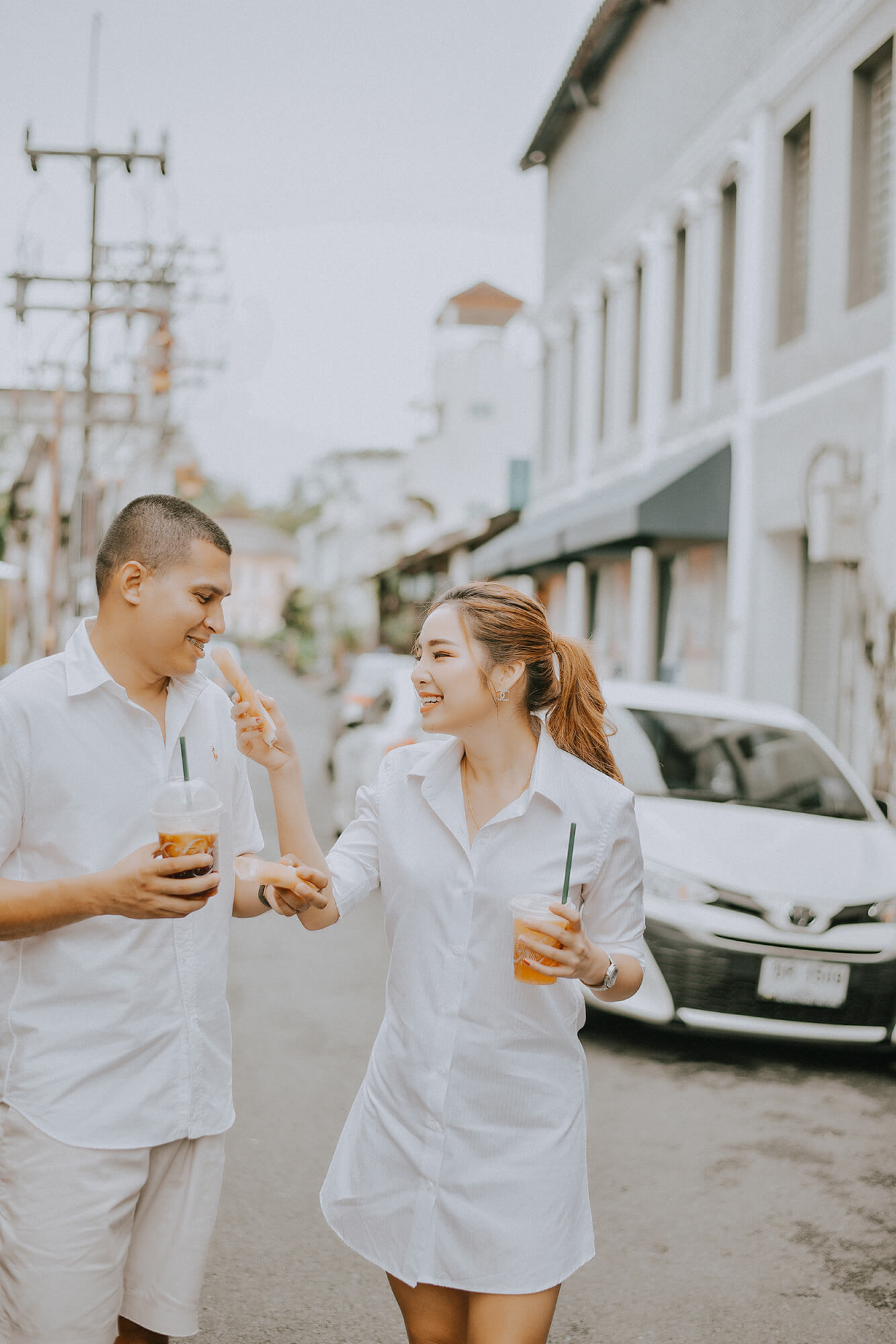 Phuket old town couple street photoshoot