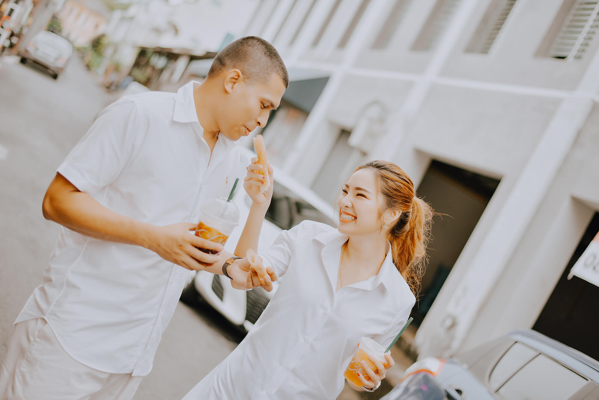 Phuket old town couple street photoshoot