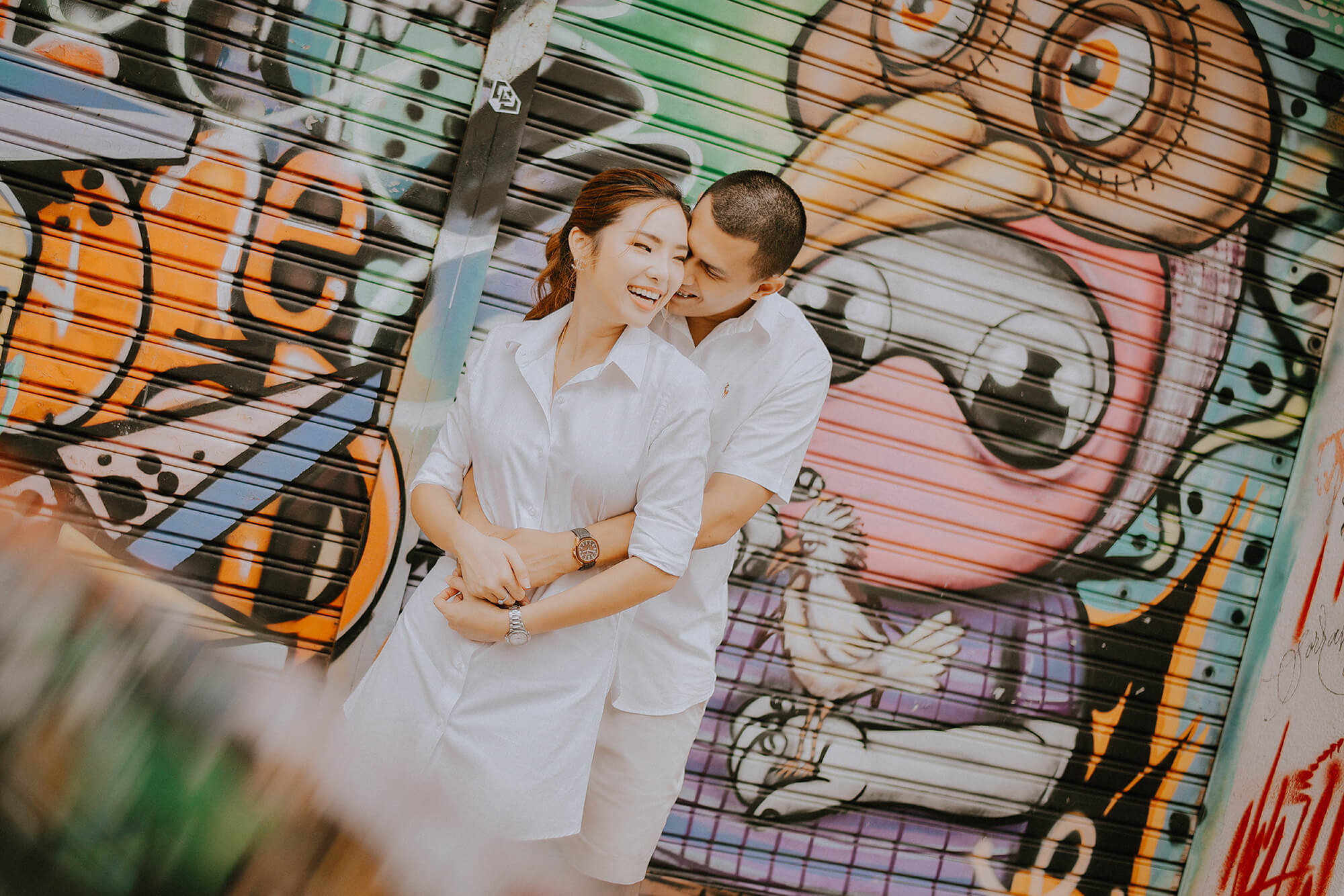 Phuket old town couple street photoshoot