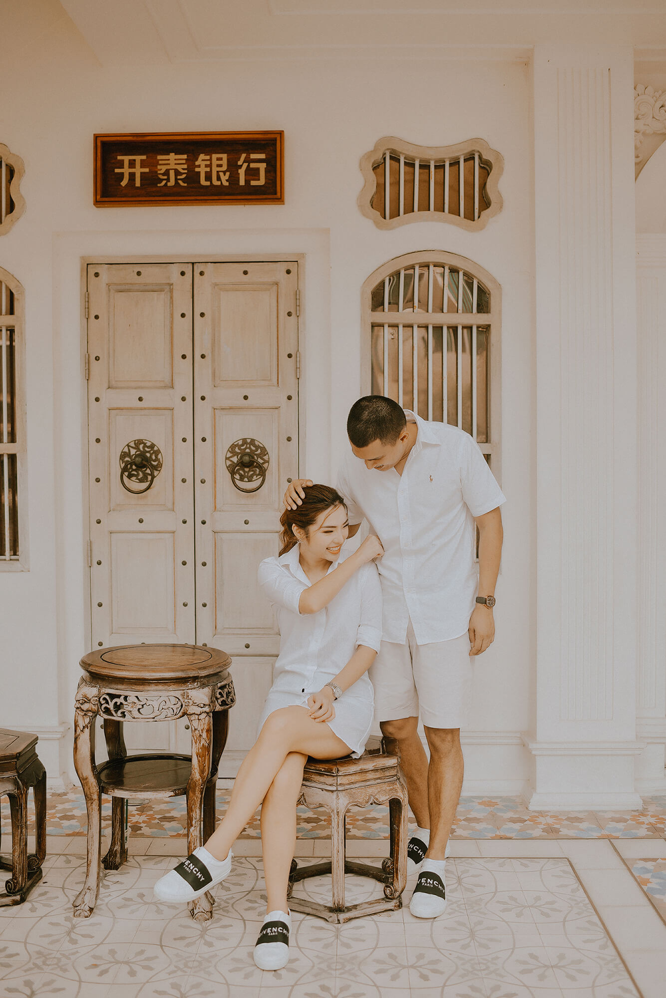 Phuket old town couple street photoshoot