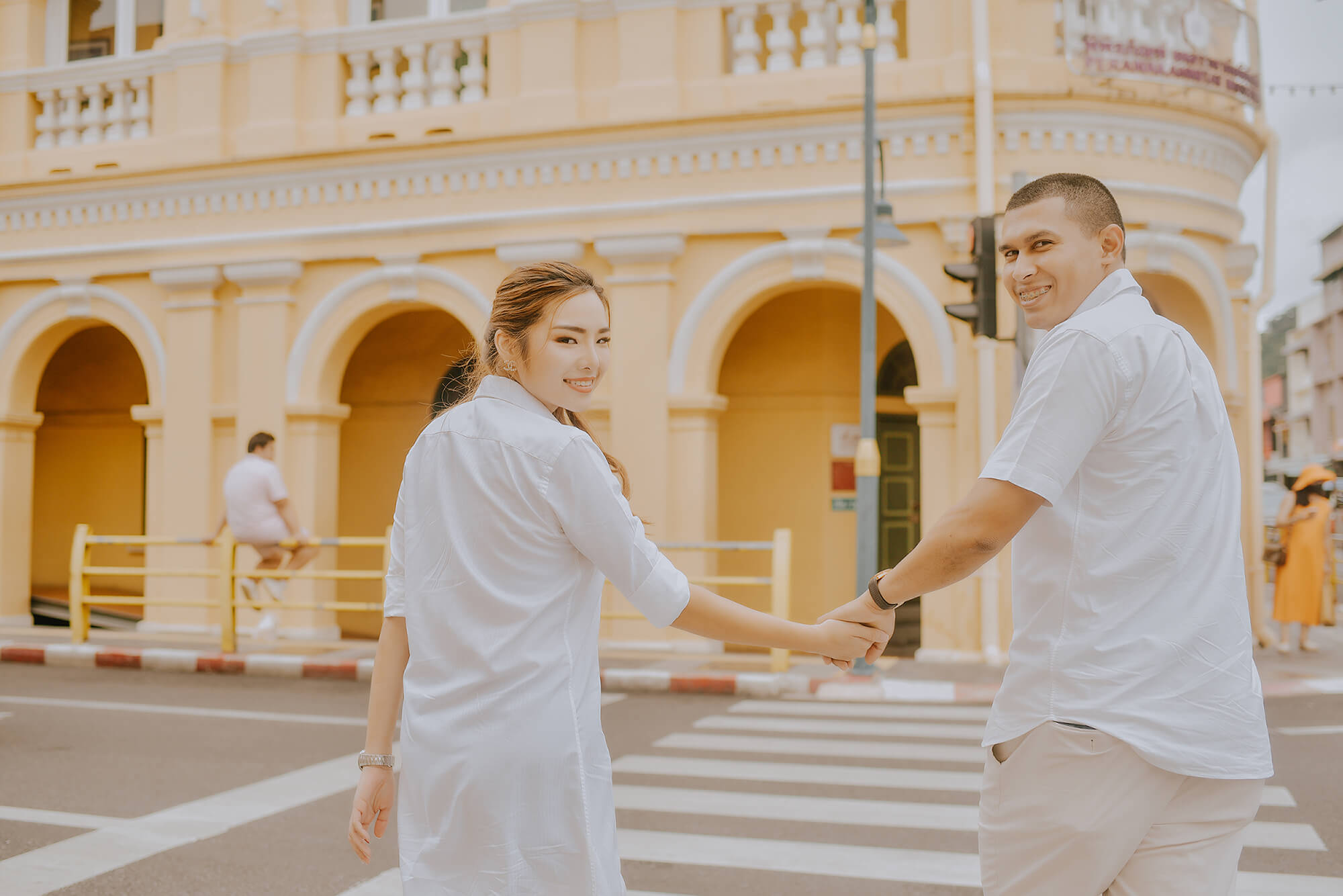 Phuket old town couple street photoshoot