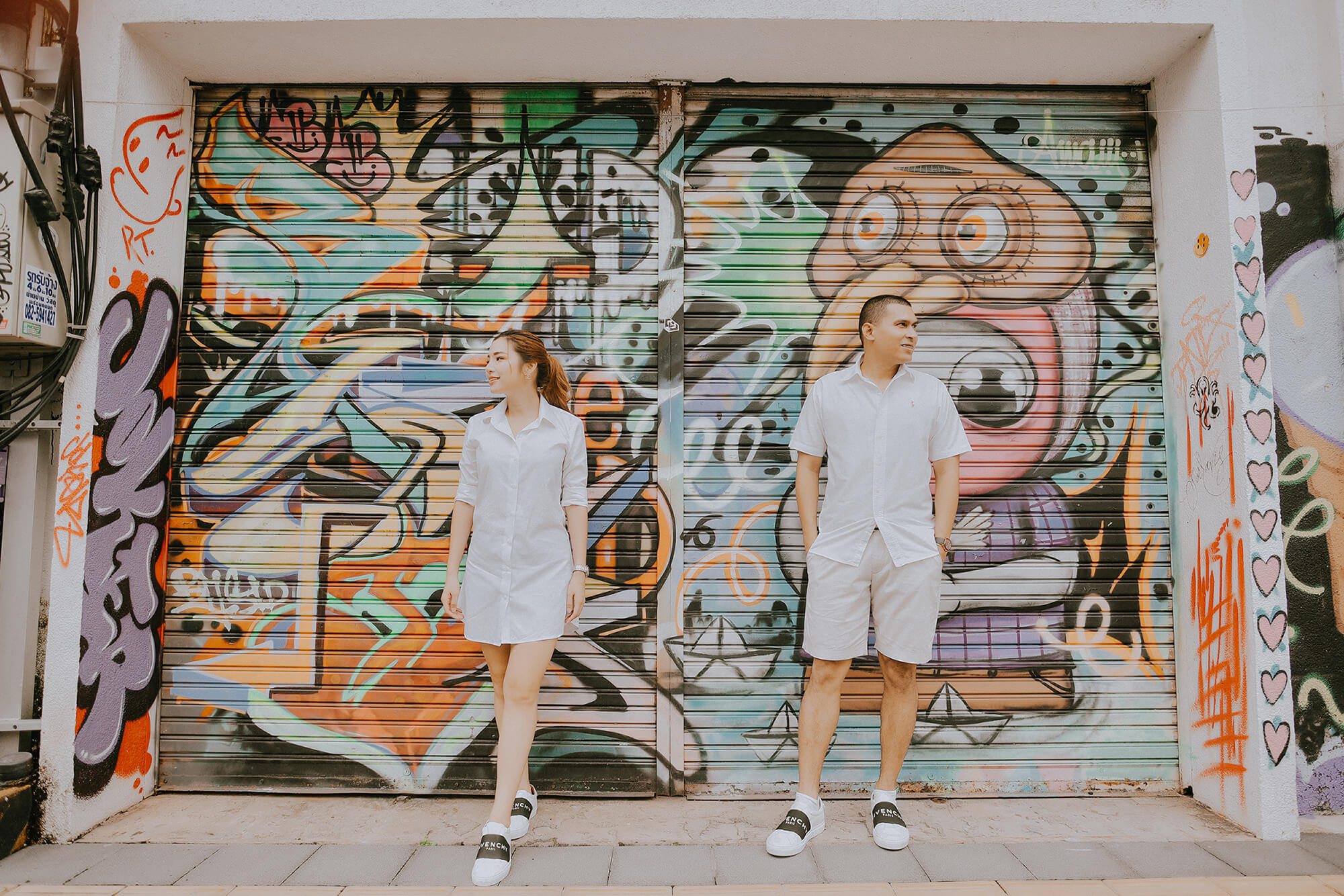 Phuket old town couple street photoshoot