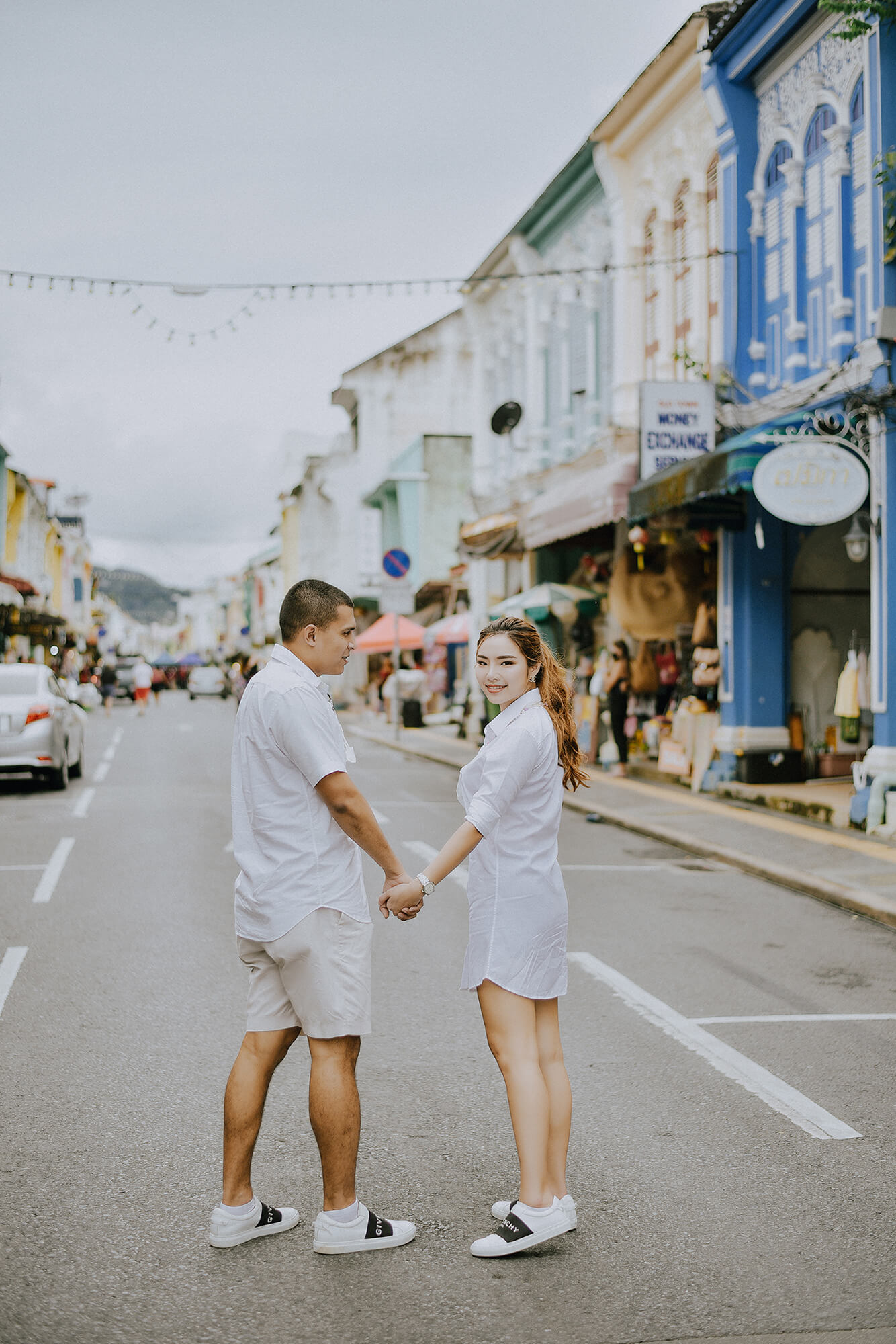 Phuket old town couple street photoshoot