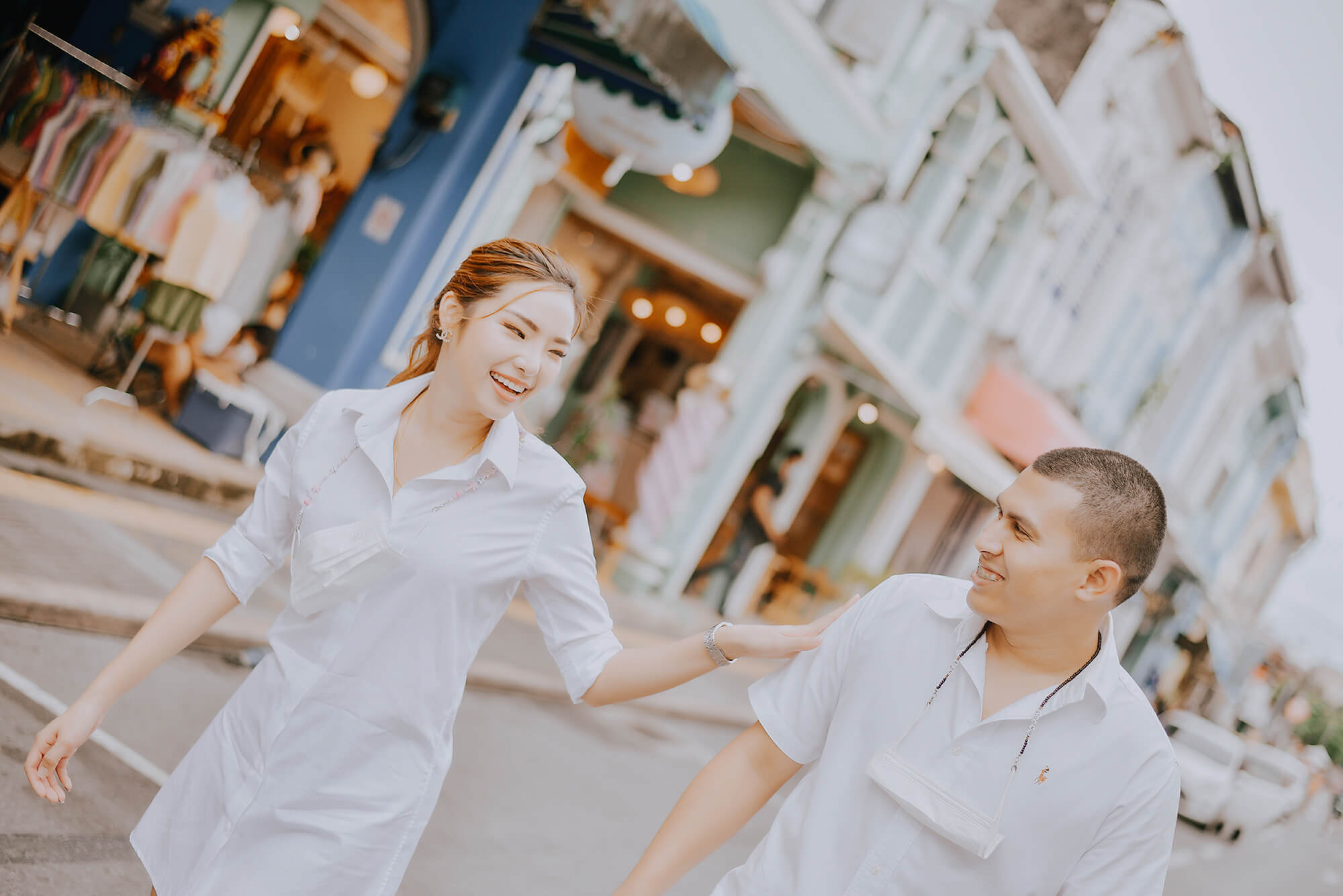 Phuket old town couple street photoshoot