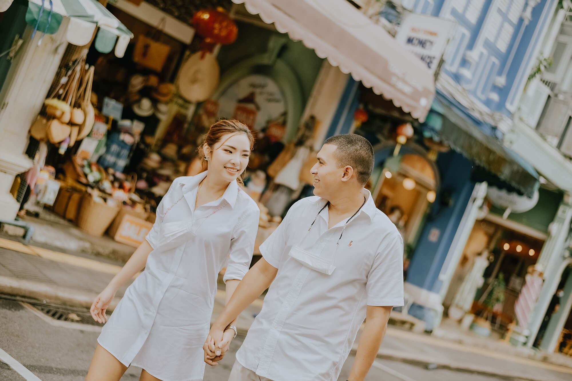 Phuket old town couple street photoshoot