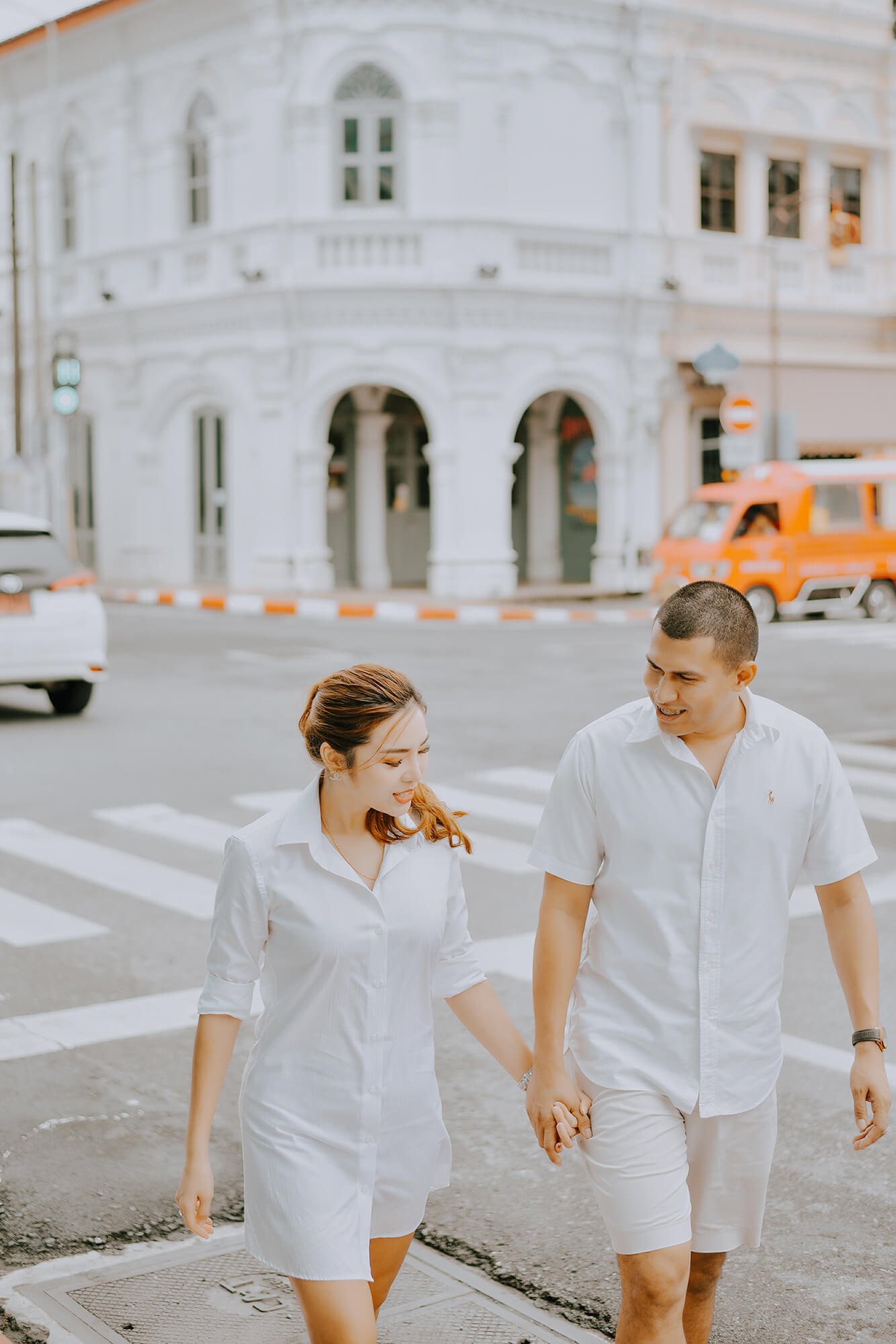 Phuket old town couple street photoshoot