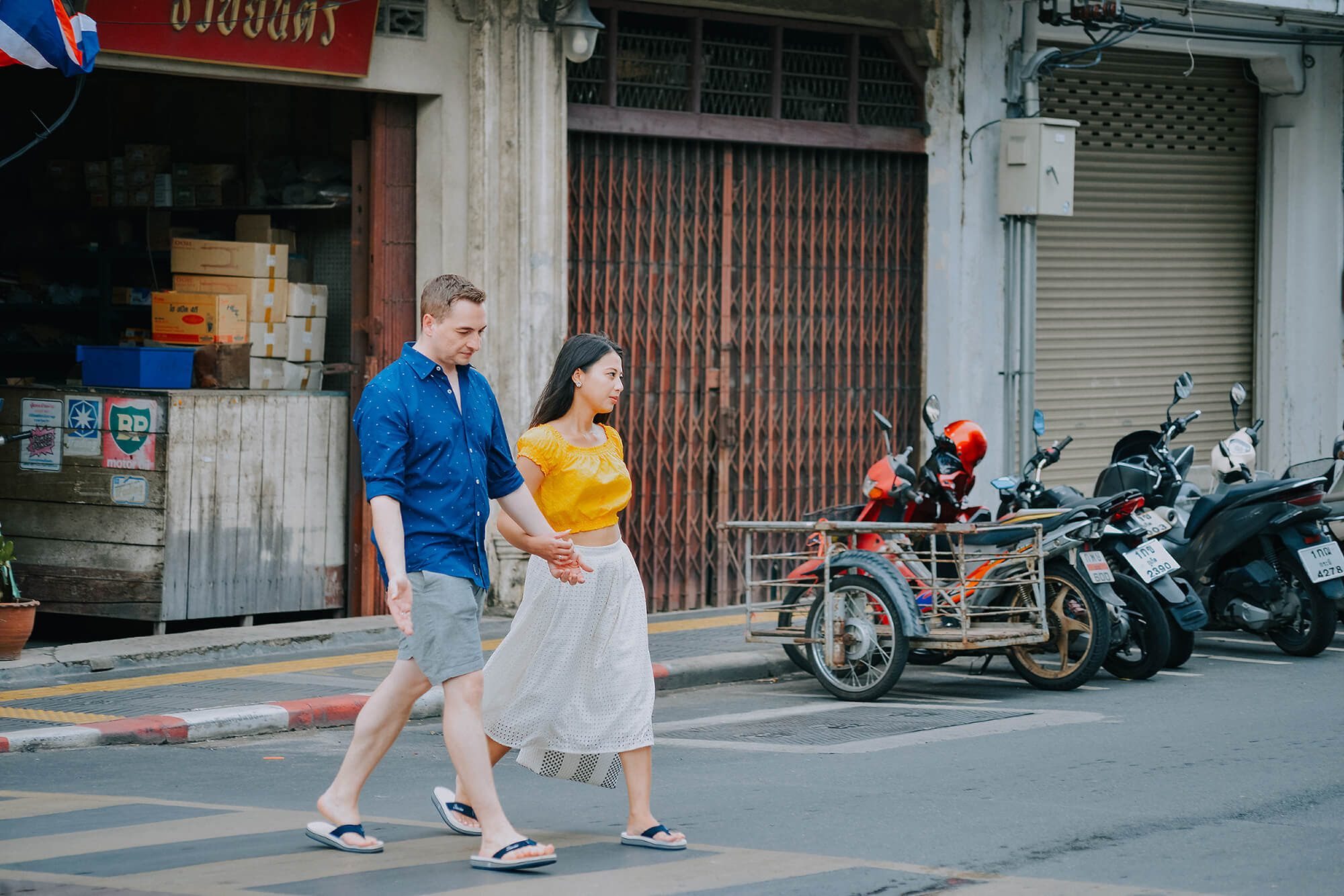 Phuket Old Town honeymoon couple photoshoot