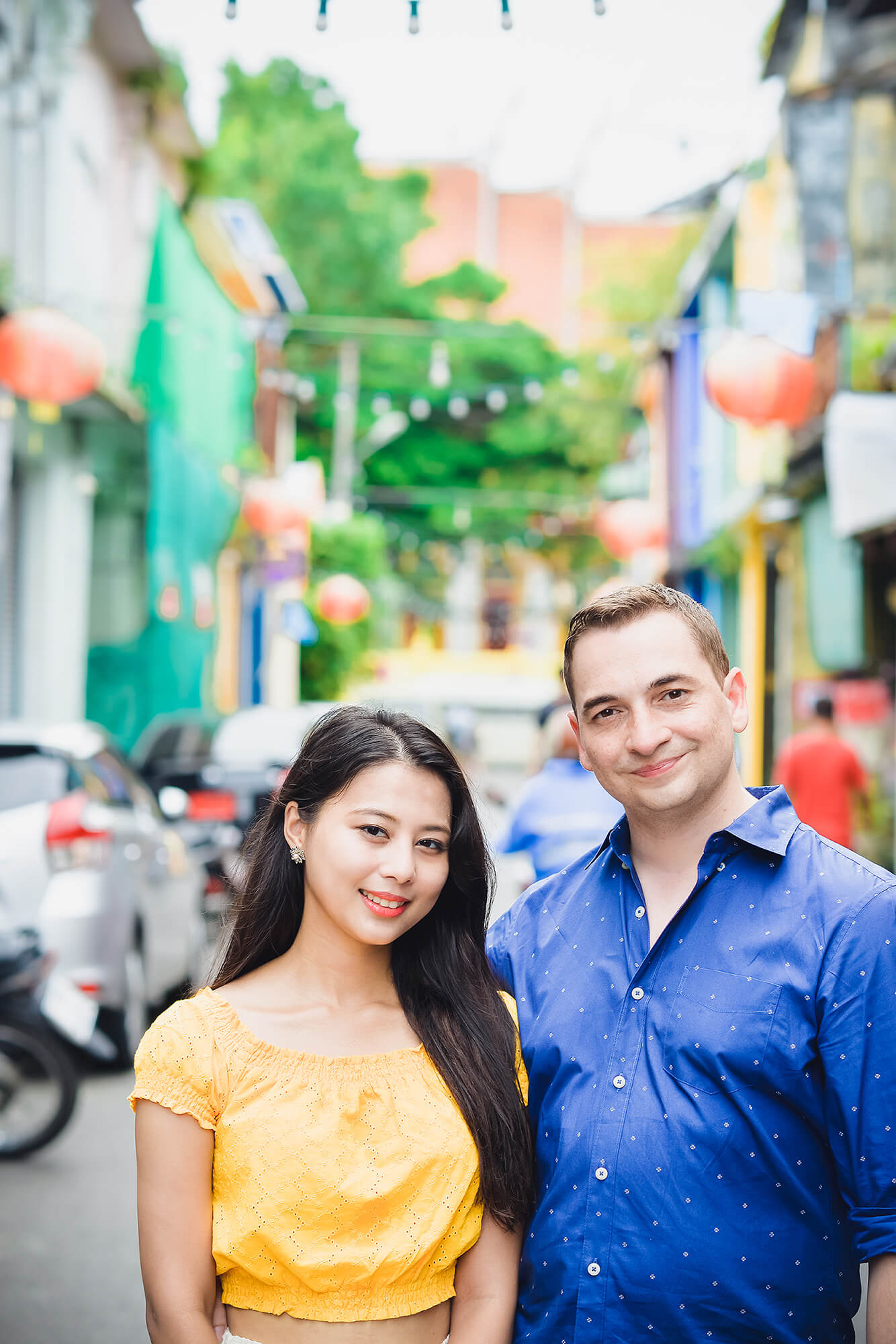 Phuket Old Town honeymoon couple photoshoot