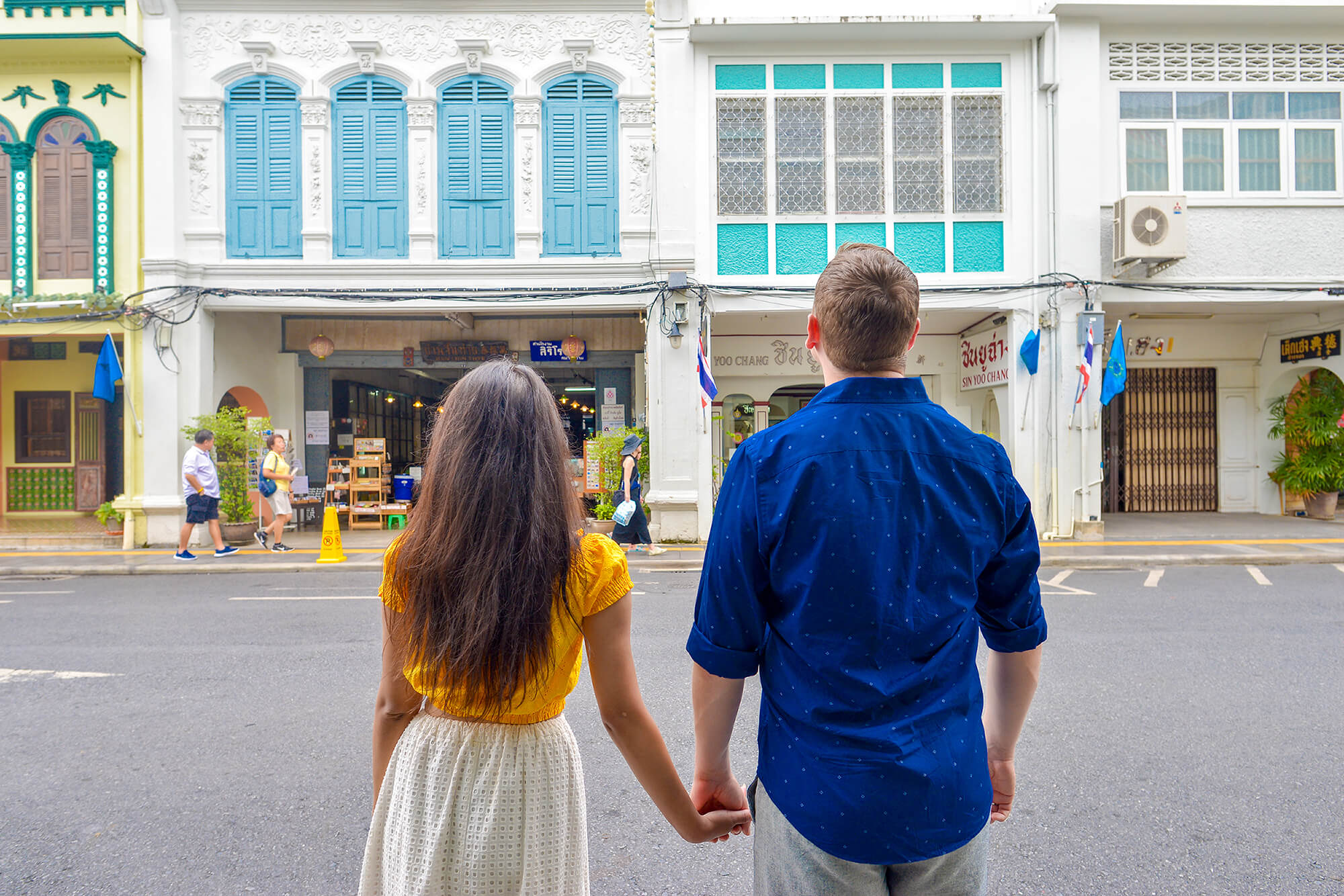 Phuket Old Town honeymoon couple photoshoot