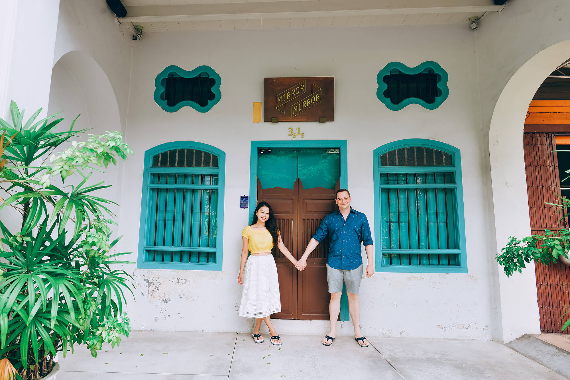 Phuket Old Town honeymoon couple photoshoot