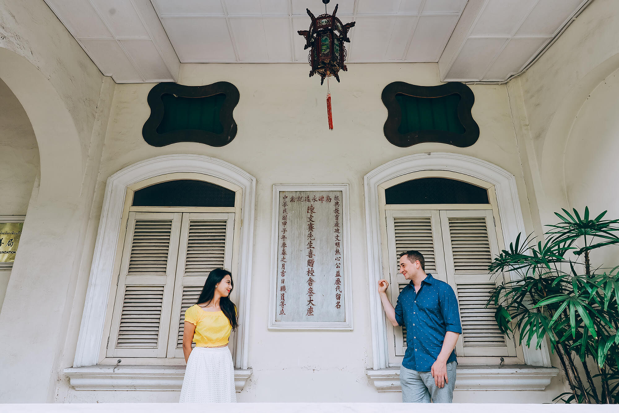 Phuket Old Town honeymoon couple photoshoot