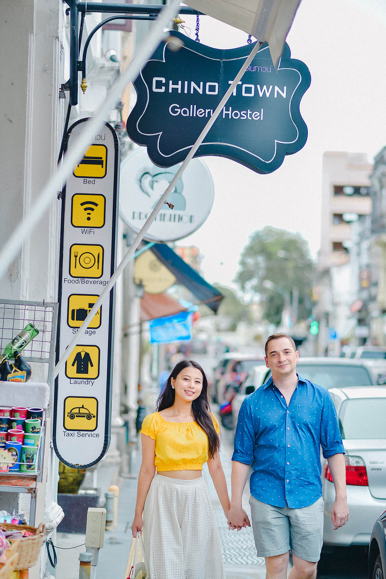 Phuket Old Town honeymoon couple photoshoot