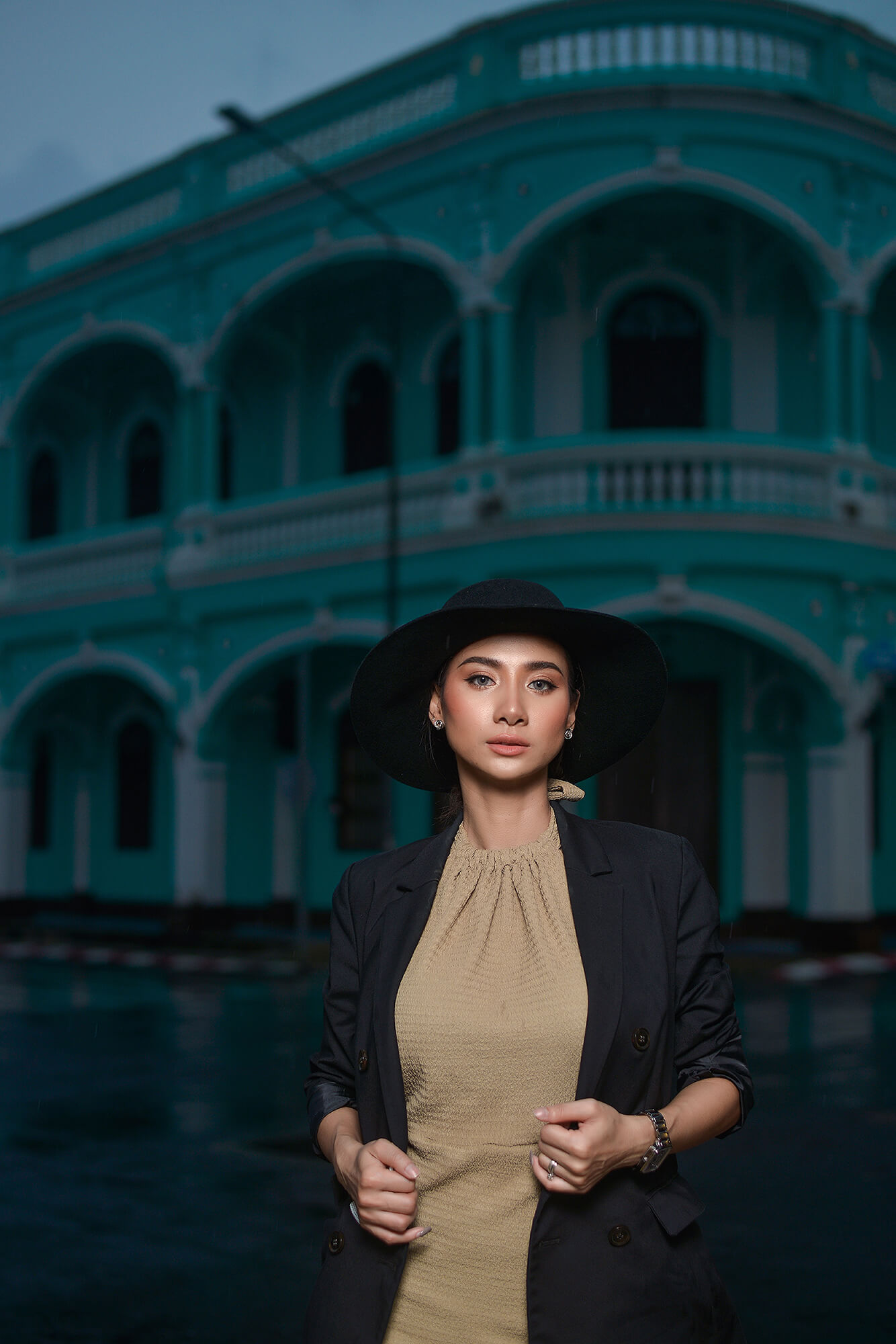 Phuket Old Town Night Portrait Photoshoot