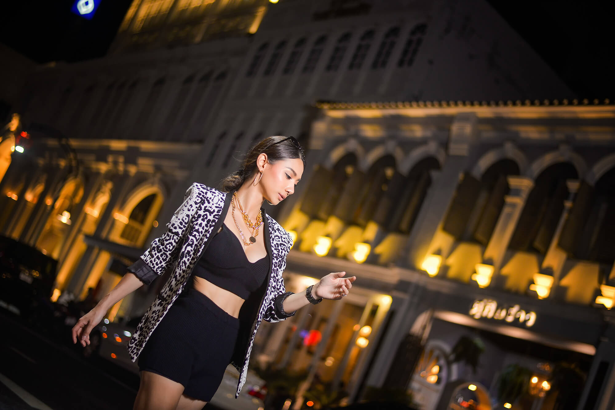 Phuket Old Town Night Portrait Photoshoot