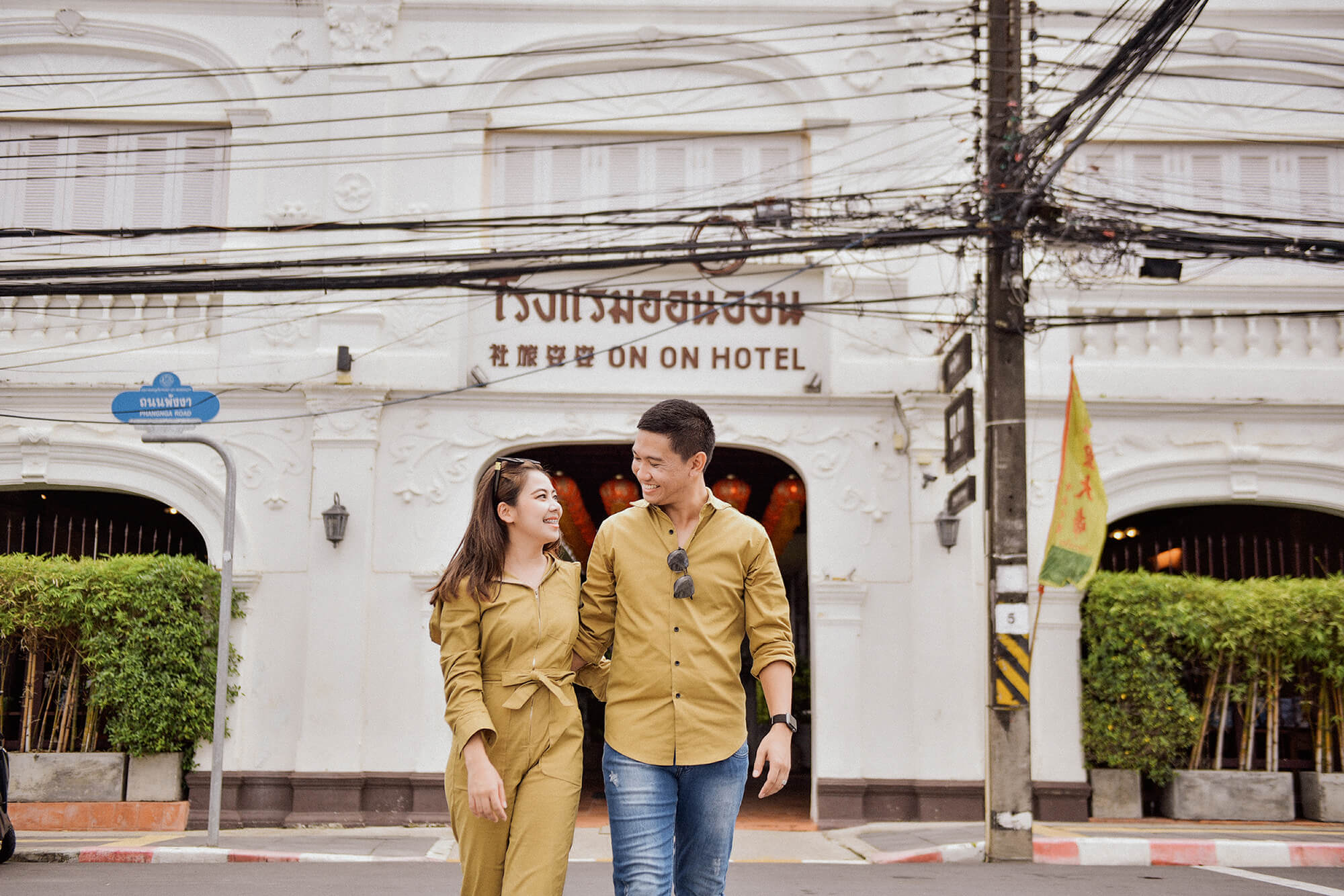 Phuket Old Town couple street photoshoot