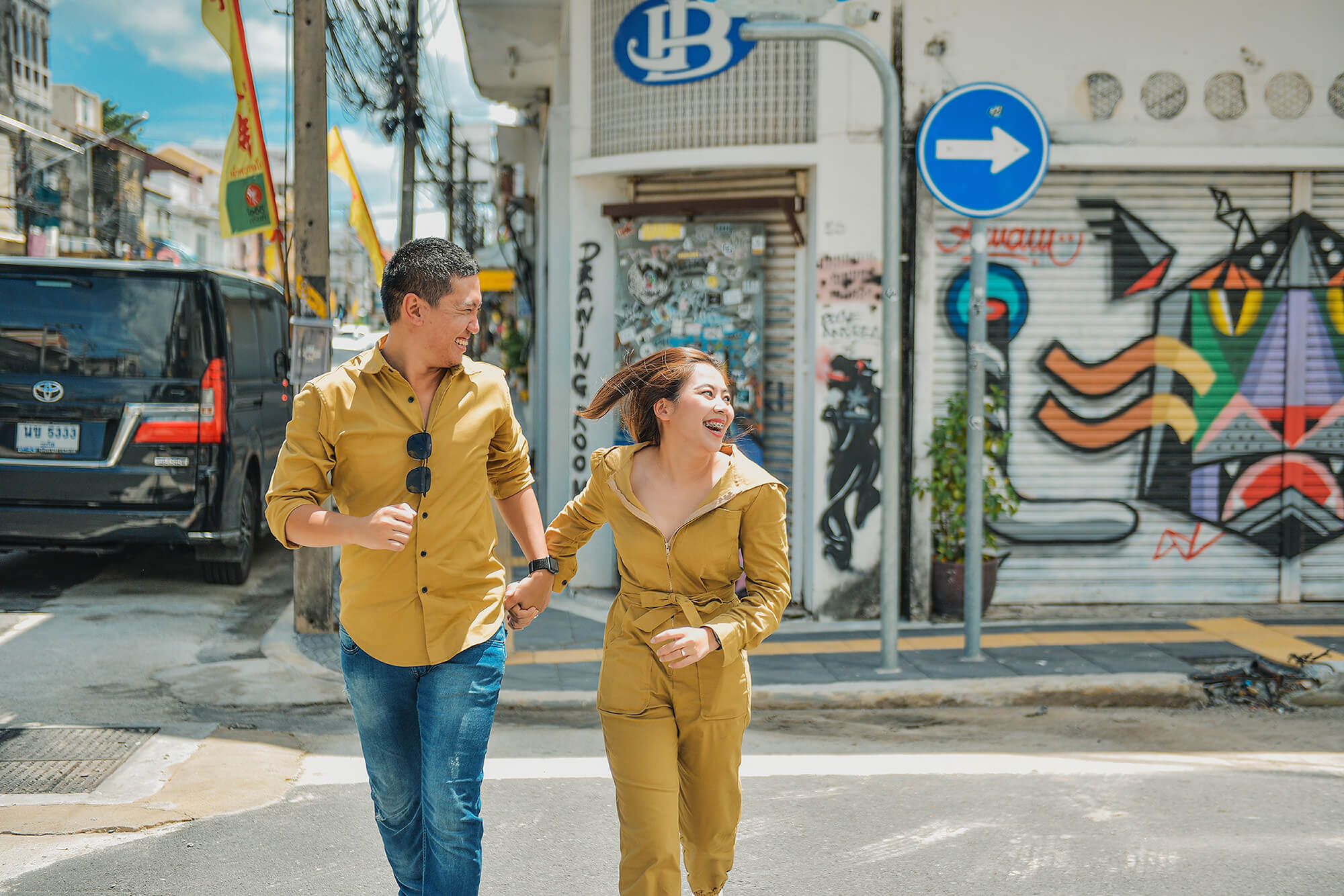 Phuket Old Town couple street photoshoot