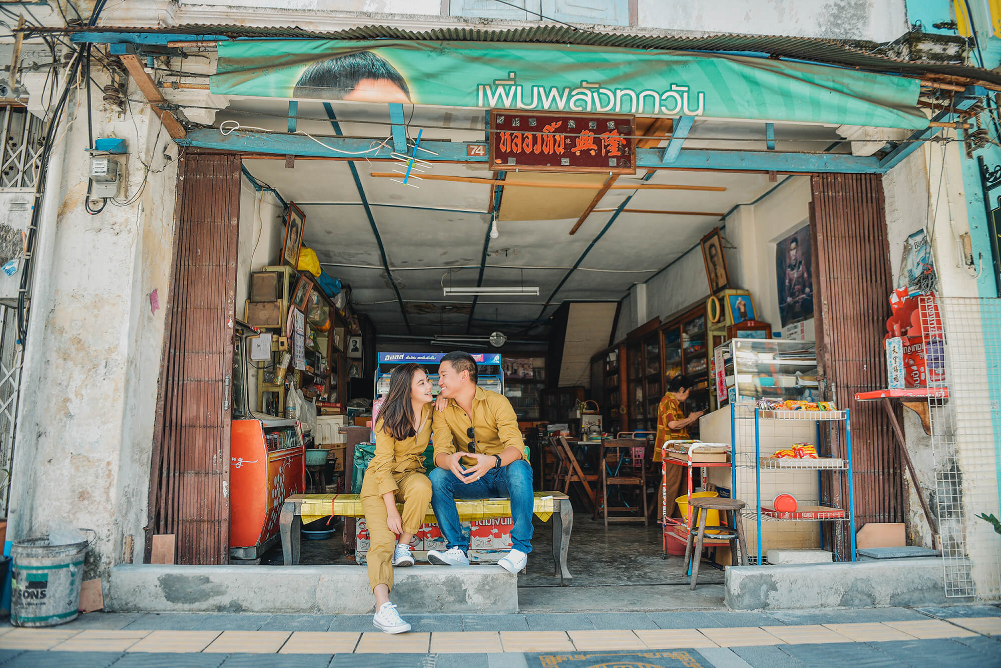 Phuket Old Town couple street photoshoot