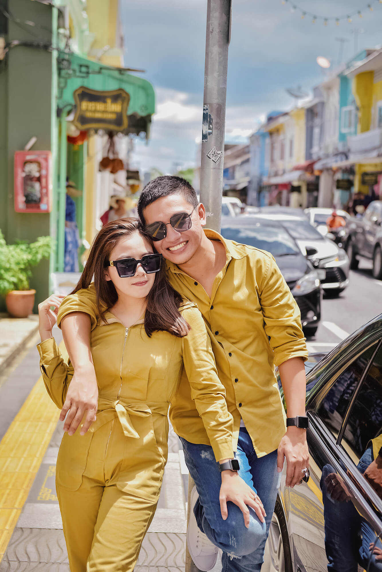 Phuket Old Town couple street photoshoot