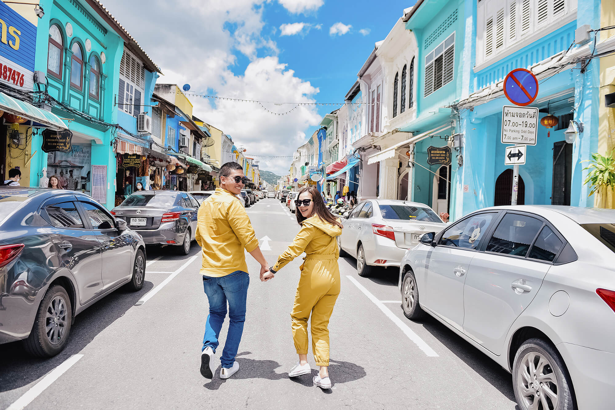 Phuket Old Town couple street photoshoot