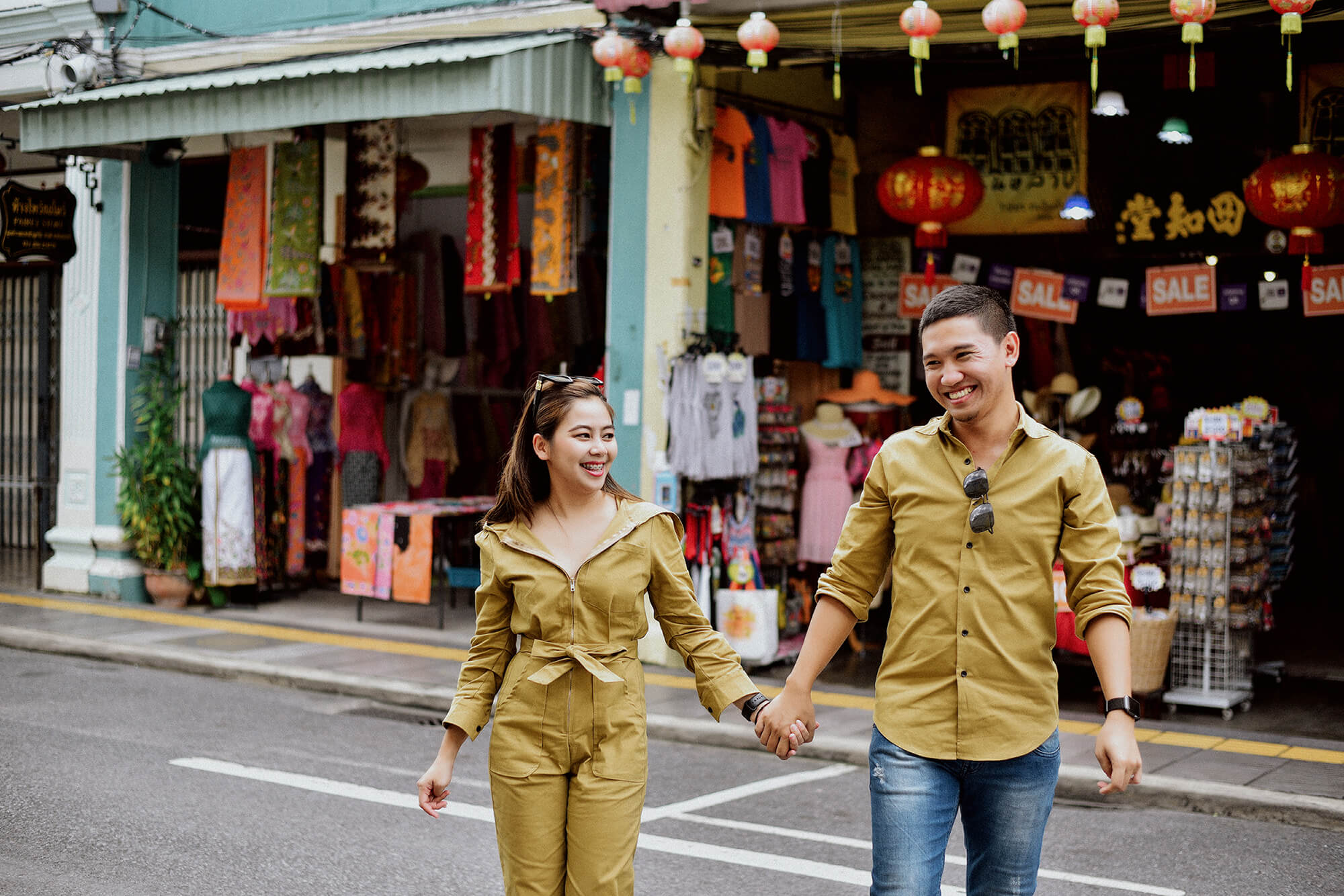 Phuket Old Town couple street photoshoot