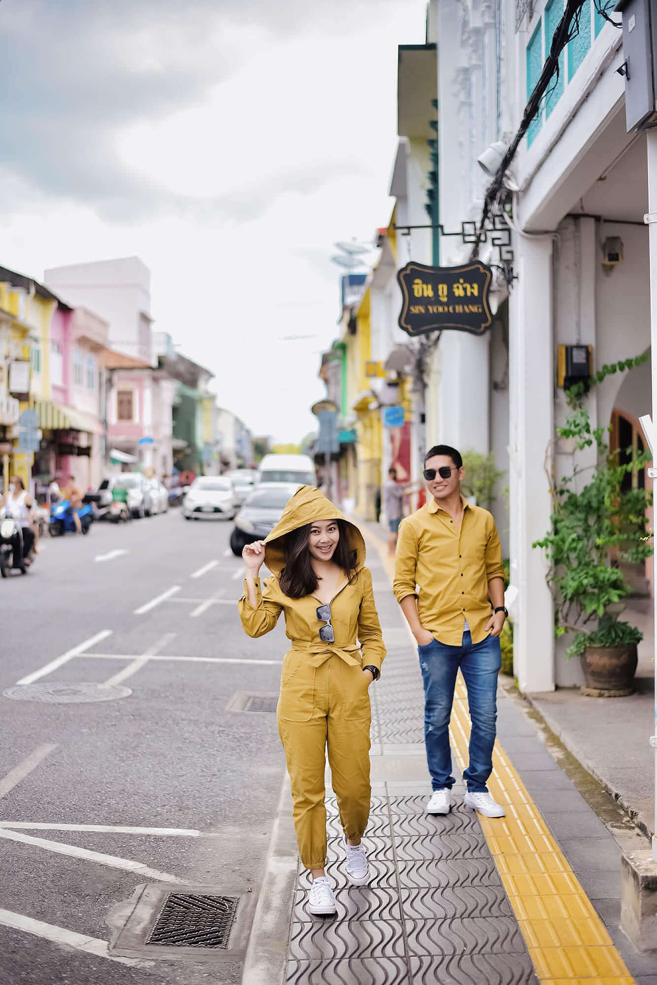 Phuket Old Town couple street photoshoot