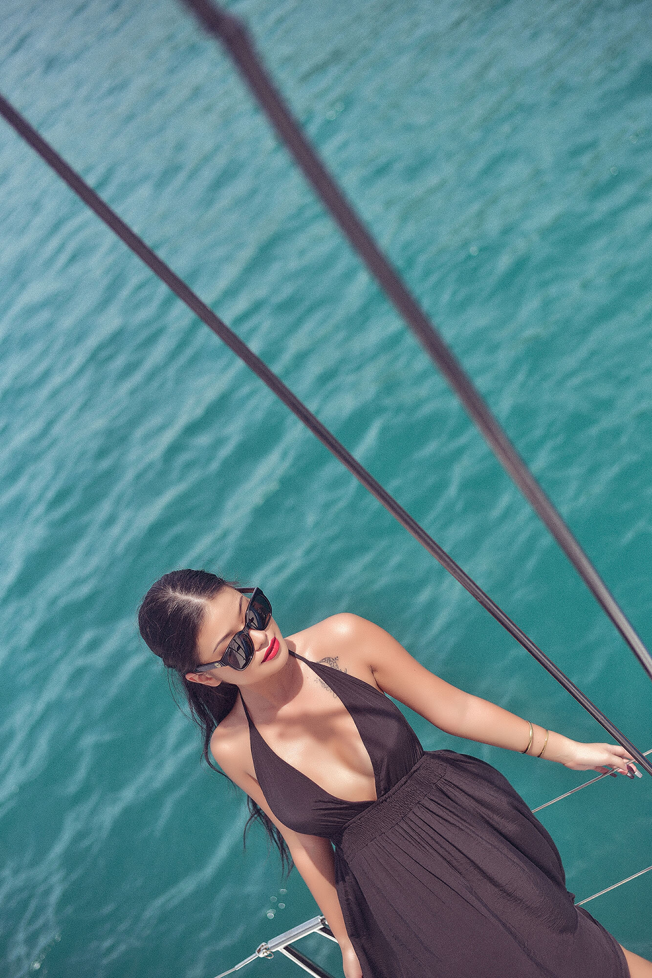 Portrait Photographer on Catamaran in Phuket