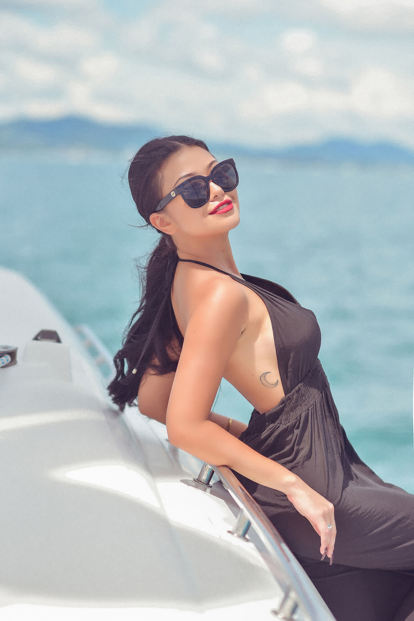 Portrait Photographer on Catamaran in Phuket