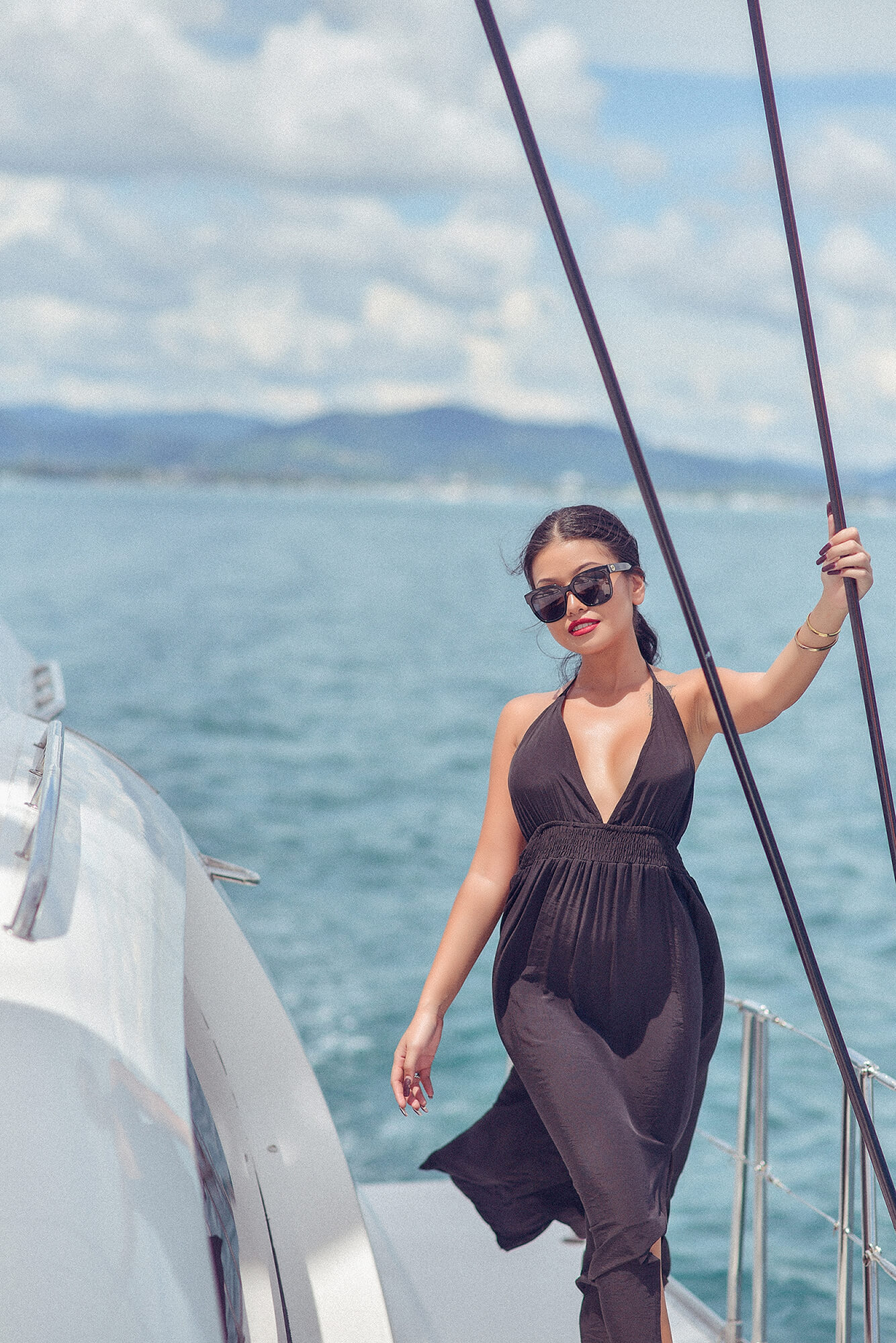 Portrait Photographer on Catamaran in Phuket