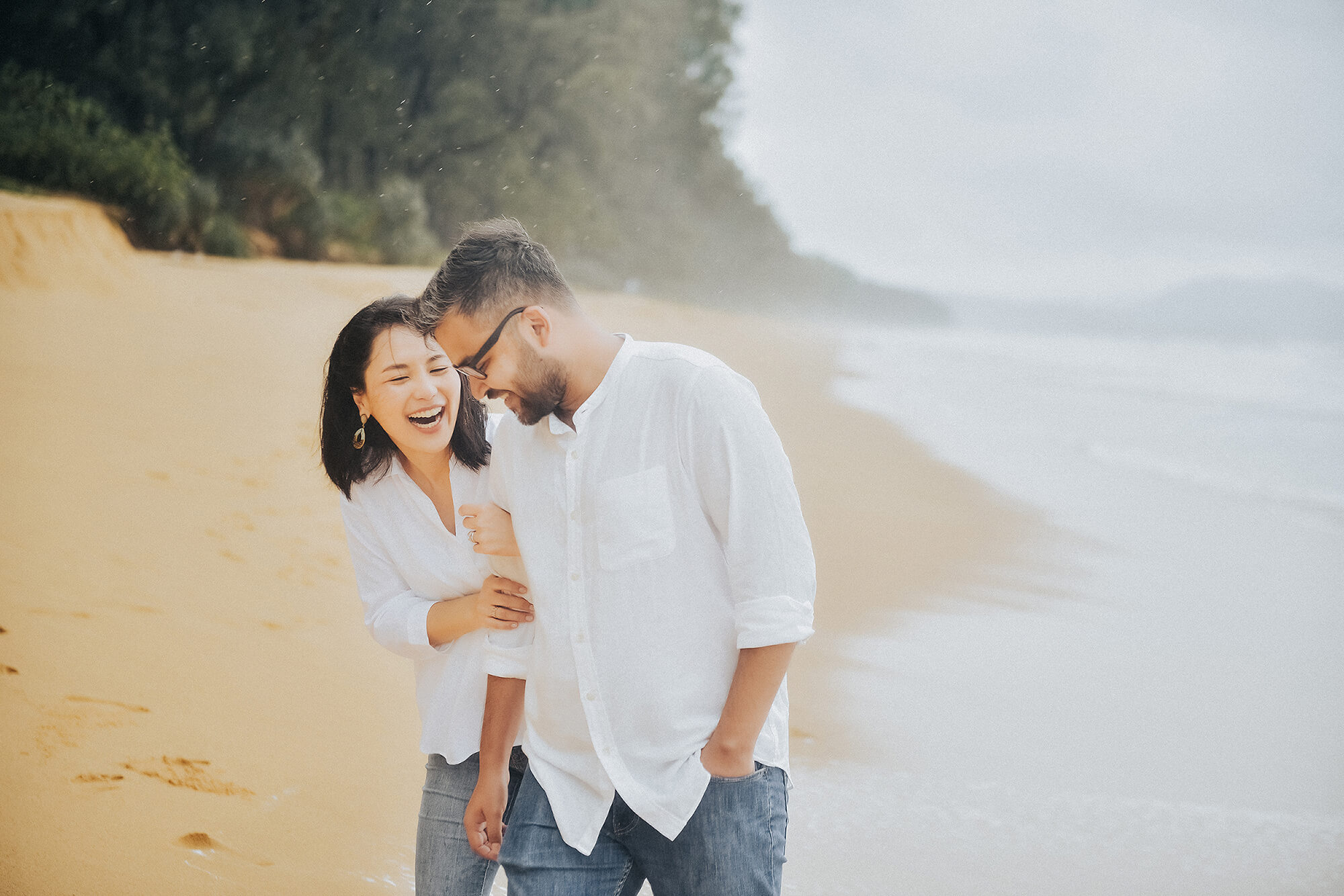 Rainy day pre wedding photography in Phuket