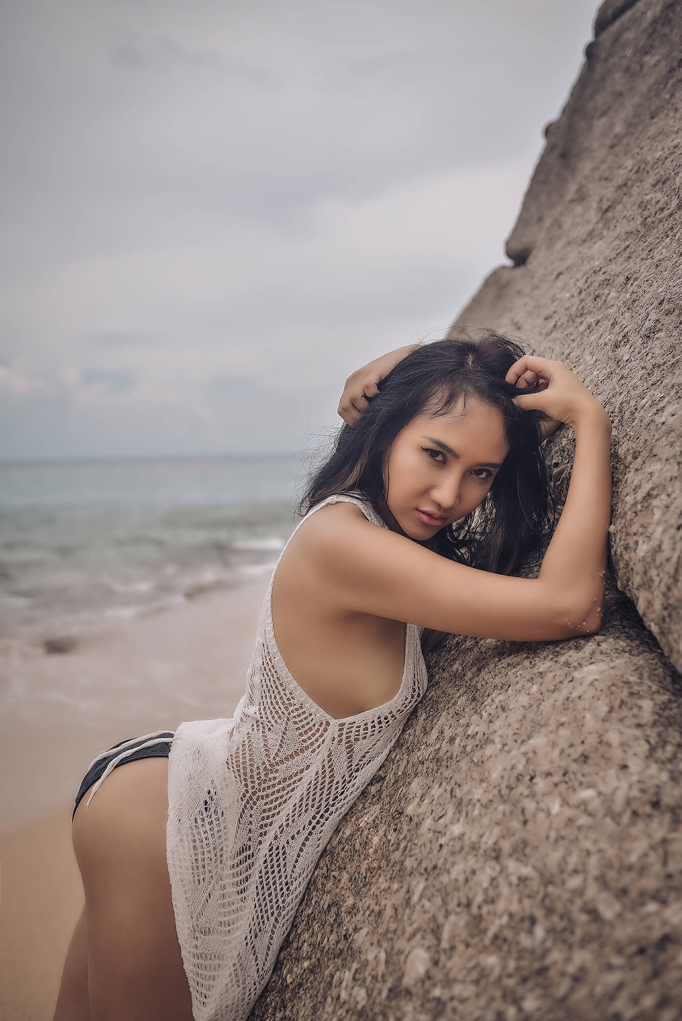 Portrait photoshoot at Nui Beach Phuket