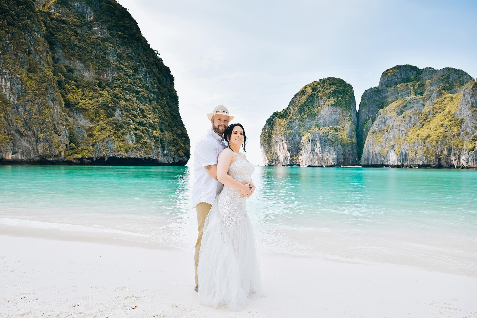 Romantic photographer at Phi Phi Island