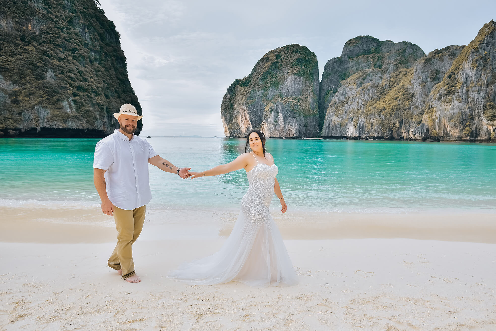 Romantic photographer at Phi Phi Island