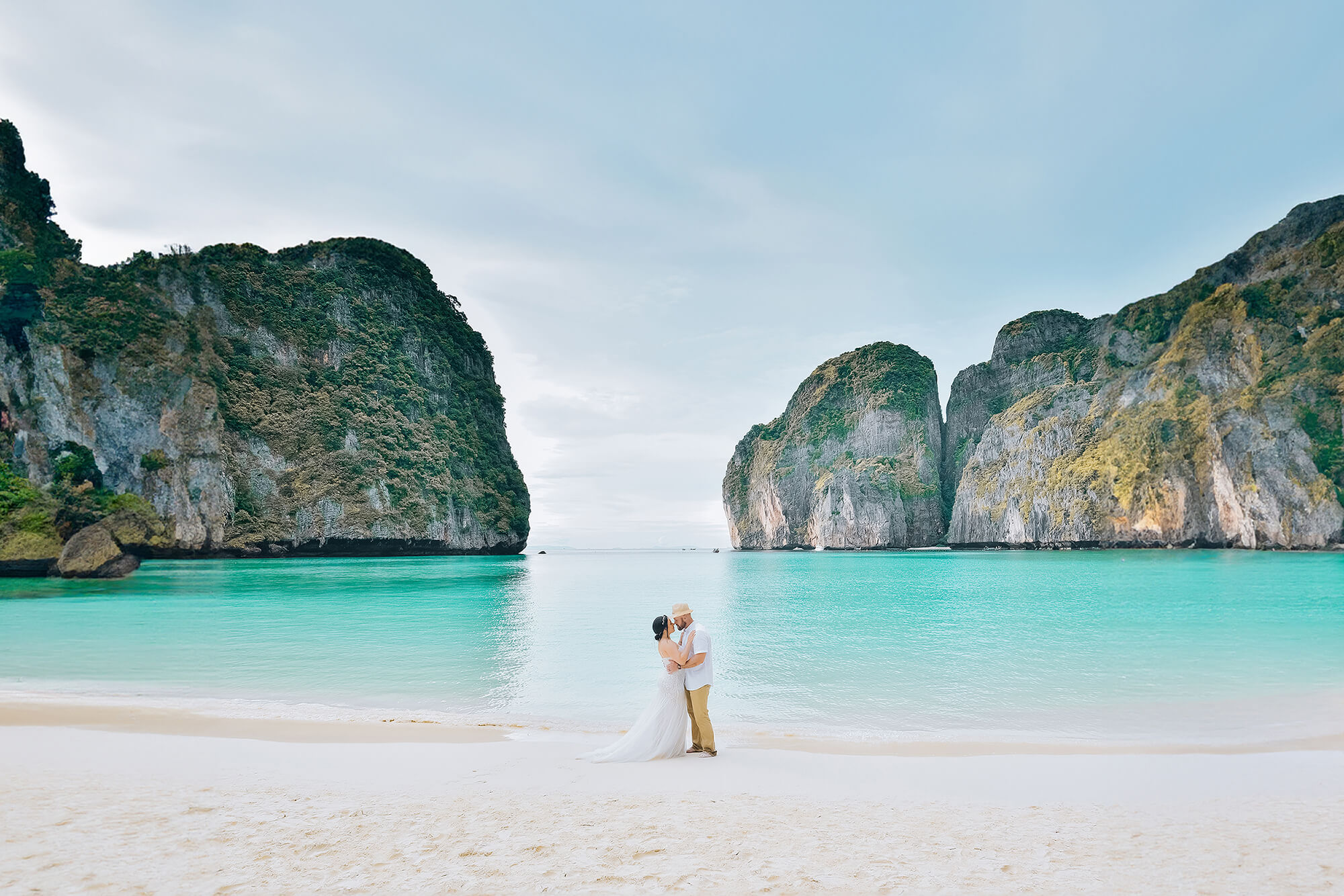 Romantic photographer at Phi Phi Island