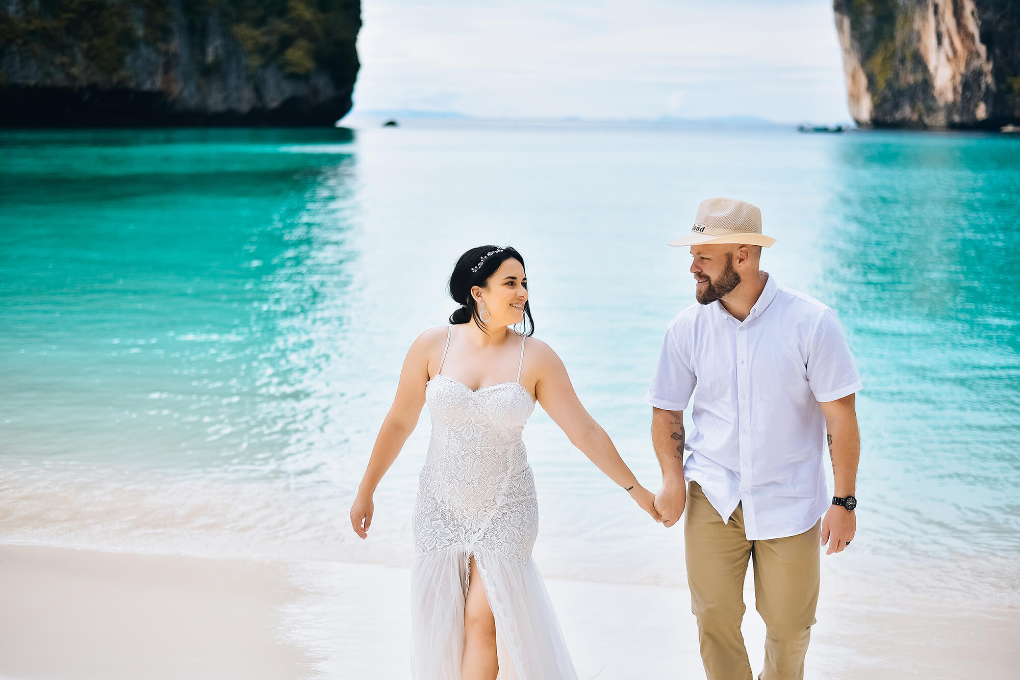 Romantic photographer at Phi Phi Island