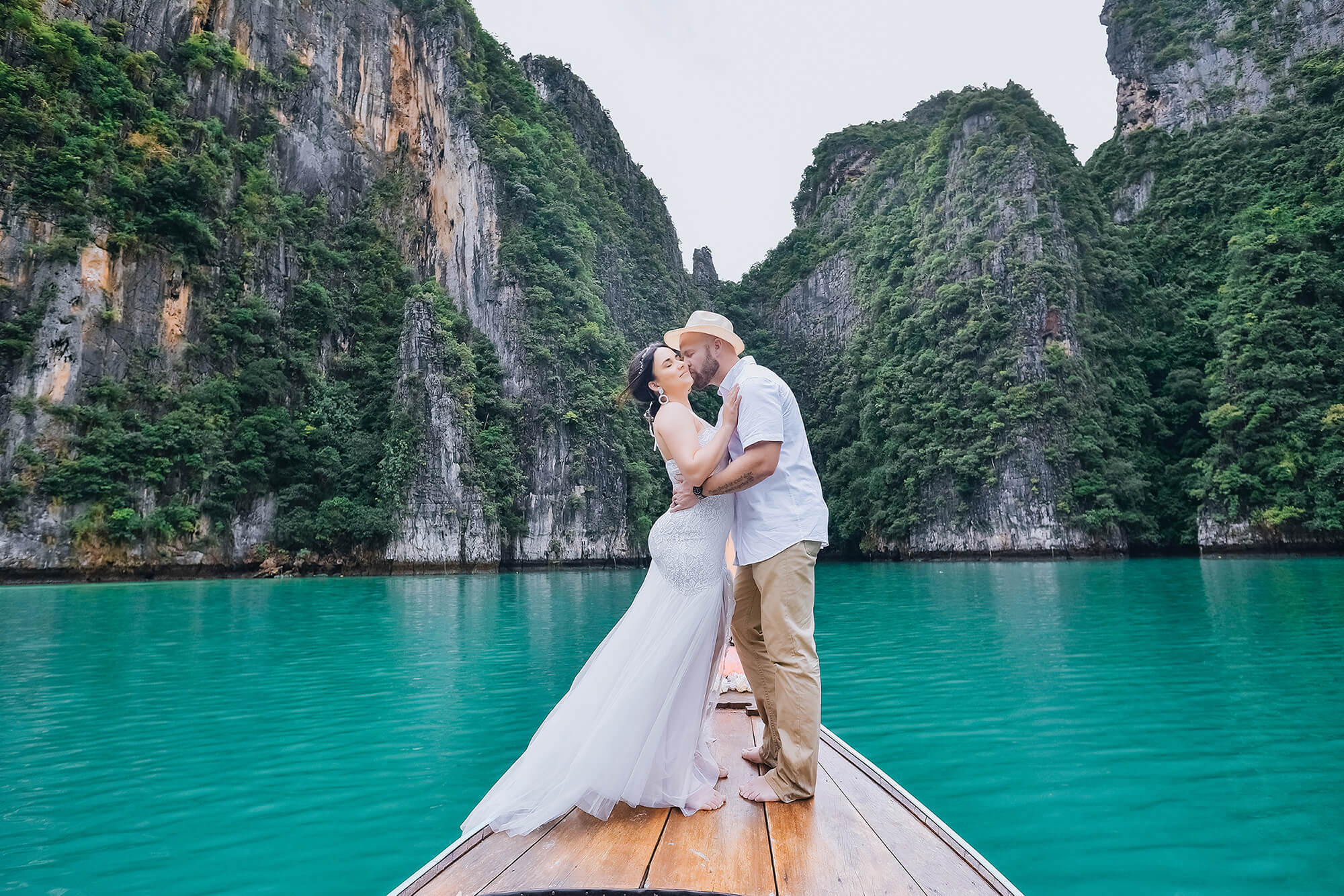 Romantic photographer at Phi Phi Island