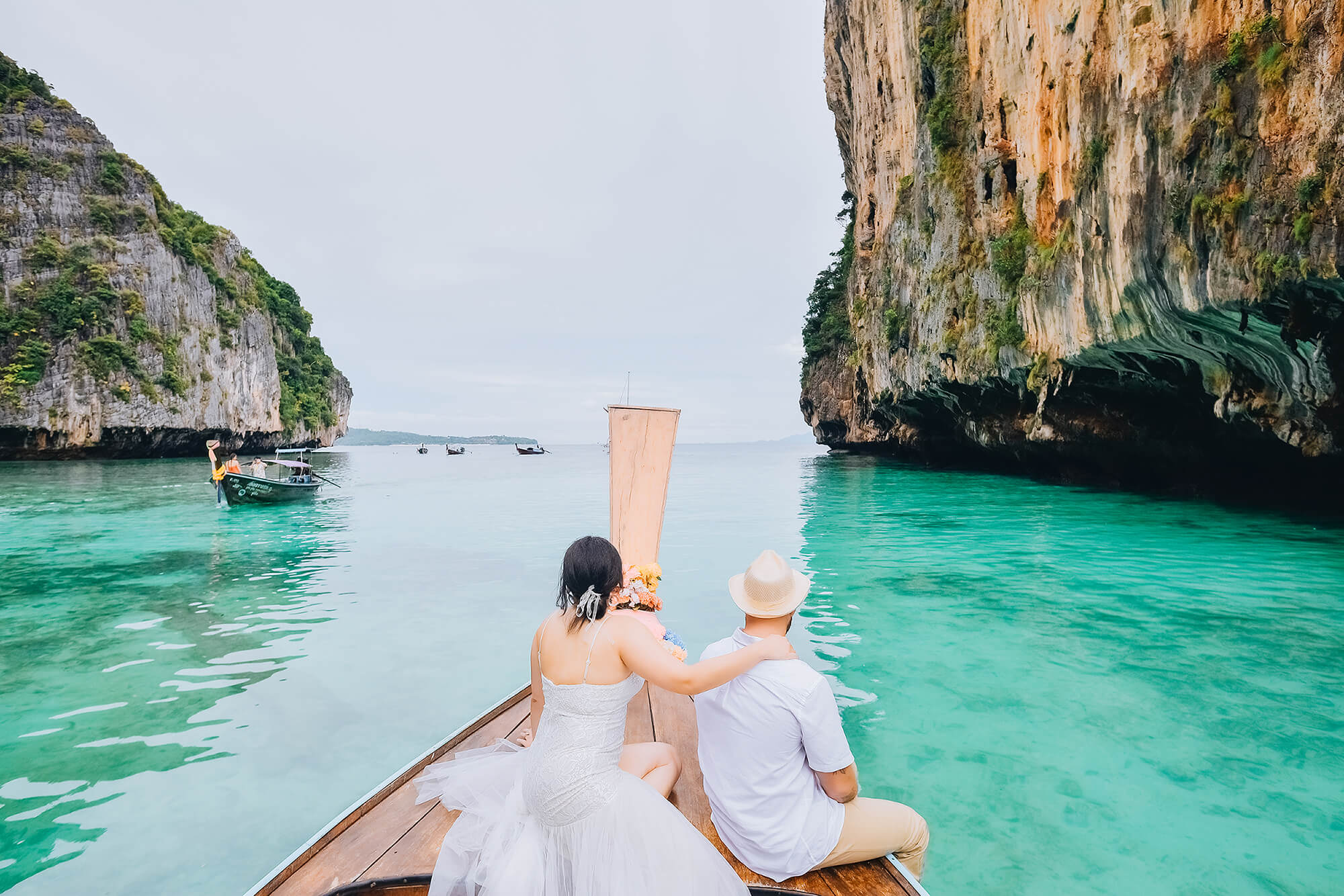 Romantic photographer at Phi Phi Island