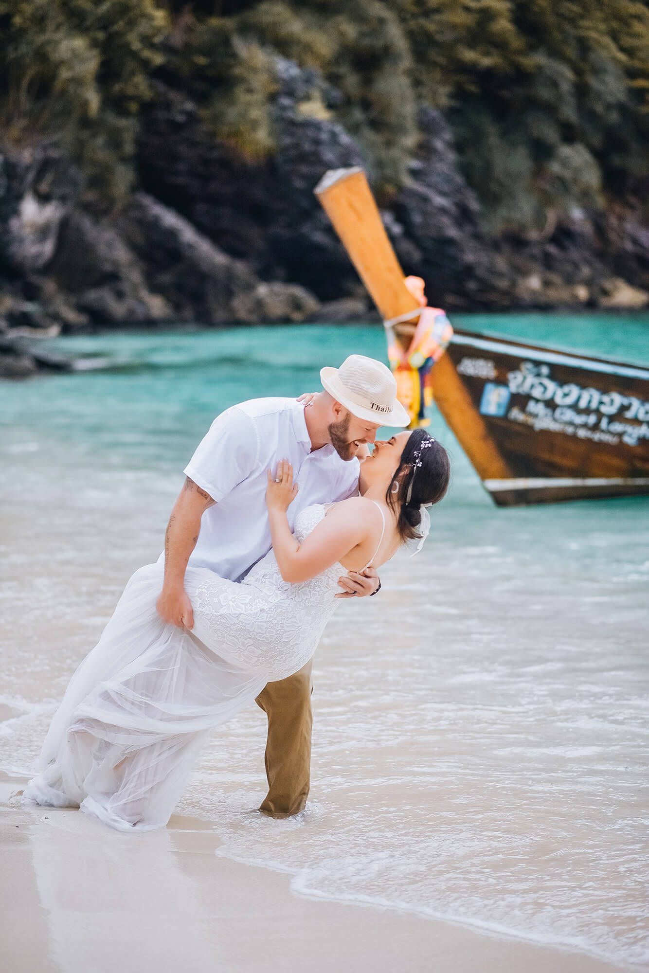 Romantic photographer at Phi Phi Island